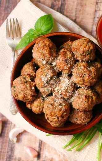 Turkey Meatballs with Cranberry Glaze
